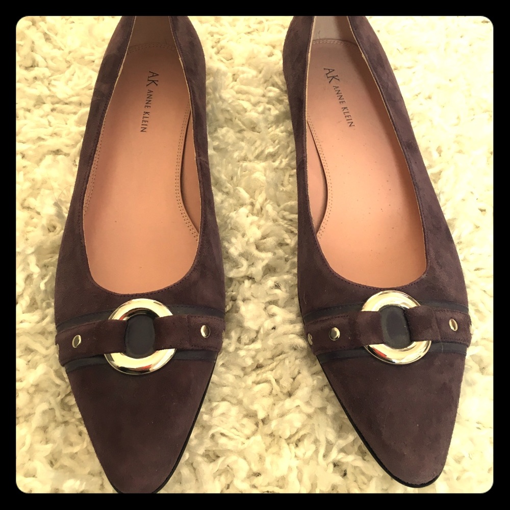 Anne Klein Purple Suede flats